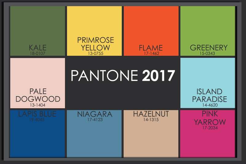 модные цвета весна лето 2017, Топ-10 Pantone, фото